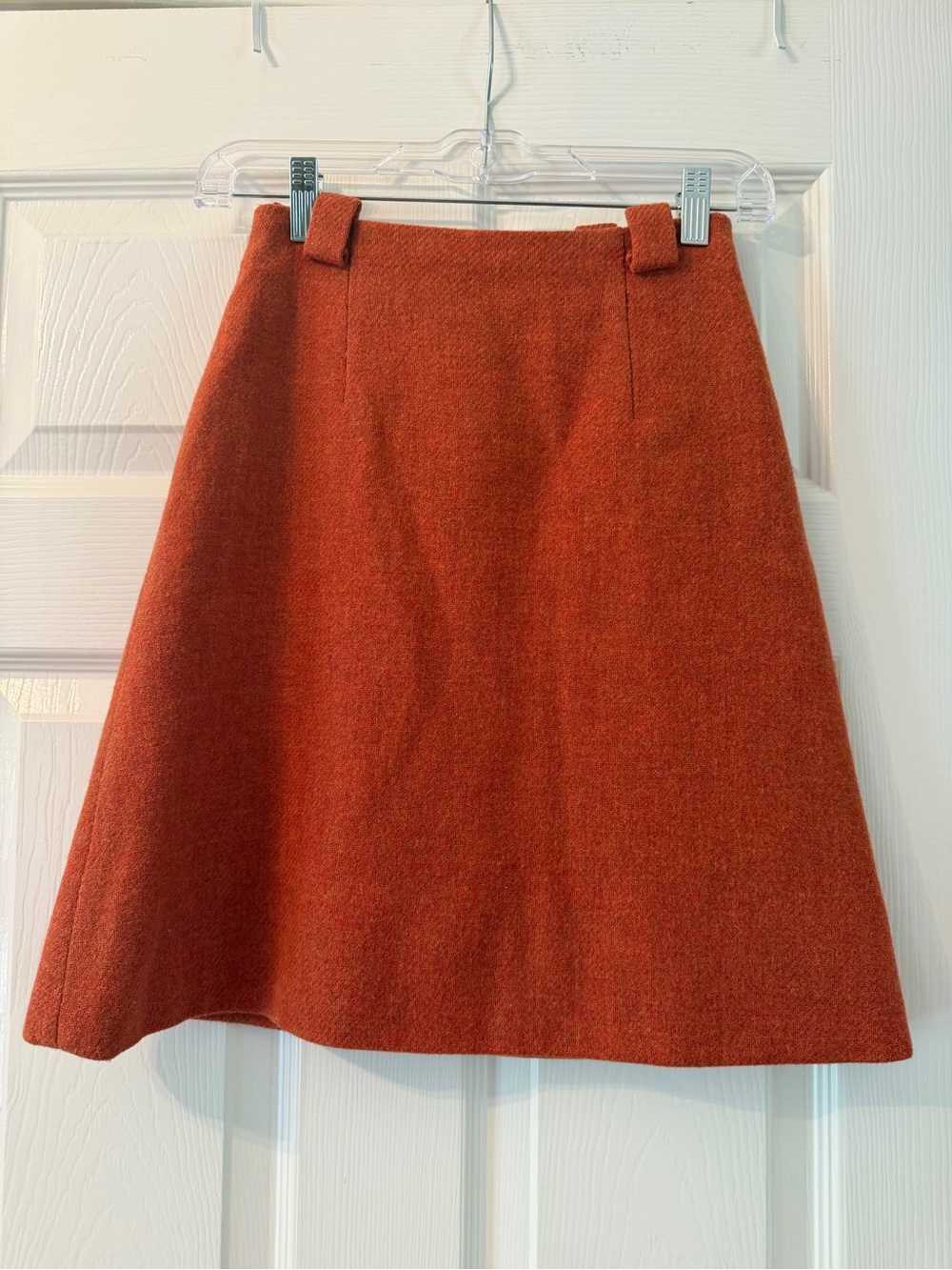 True Vintage Rust A-Line Wool Skirt